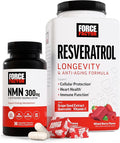 Resveratrol , Mixed Berry, 60 Soft Chews + NMN Supplement, Nicotinamide Mononucleotide to Support Healthy Aging and Energy Metabolism, Boosts NAD+ Levels, No Gelatin, Non-GMO, 30 Vegetable Capsules