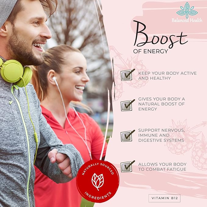 B12 1,000 mcg, 2oz 120 Servings, Raspberry Flavor, Methylcobalamin Sublingual Drops