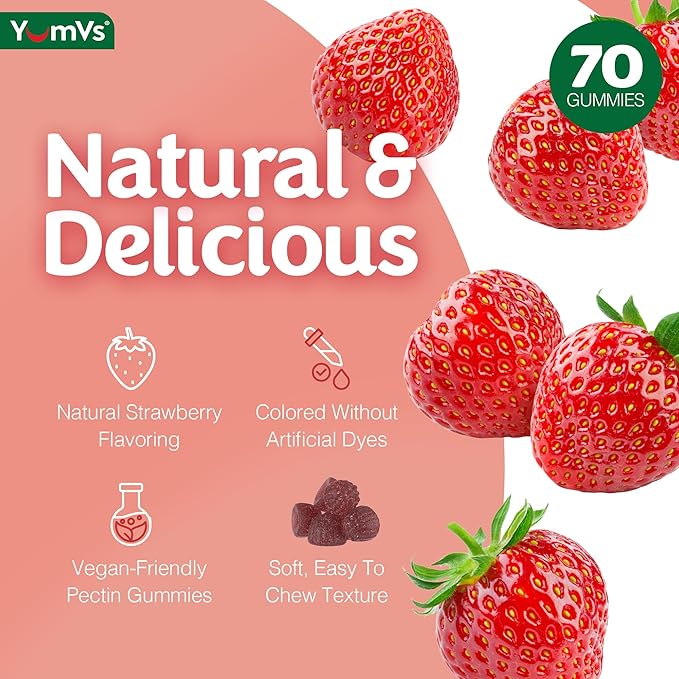 B Complex Gummies with Vitamin C – Great Tasting 1 a Day Energy & Nervous System Support for Adults – Vegan, Kosher, Non-GMO Vitamin B Complex Gummies with B12, B6, & Folic Acid – 70 Count (2 Pack)