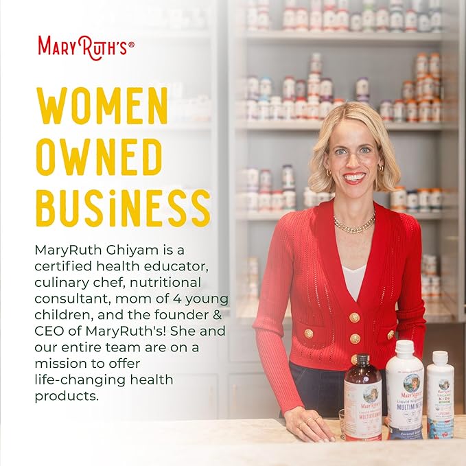 MaryRuth's Liquid Nighttime Multimineral | No Melatonin | Bedtime Routine | Magnesium Citrate | Calcium | Zinc | Vitamin D3| Available in 4 Flavor - Vegan | Sugar Free | Gluten Free | 32 Oz