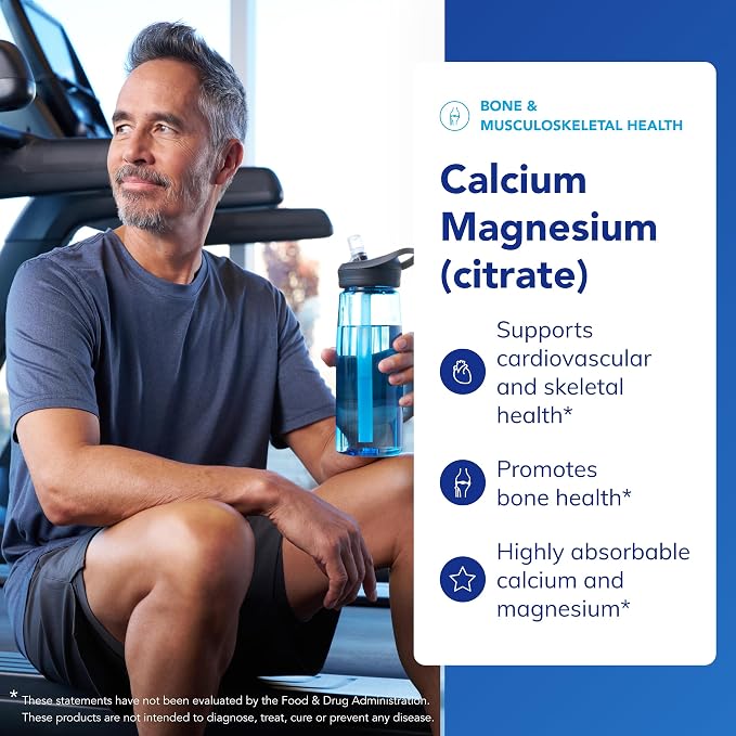 Pure Encapsulations Calcium Magnesium (Citrate) - 240 g Calcium & 240 g Magnesium - Bone Health Support - Non-GMO & Vegan - 180 Capsules