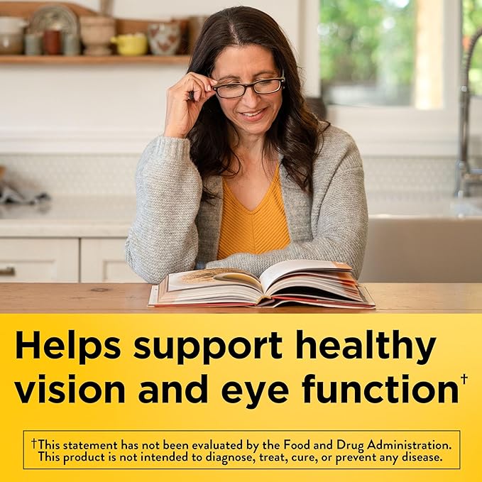 Nature Made Vision Based on the AREDS 2 Formula, Eye Vitamins with Lutein & Zeaxanthin, Vitamin C, Vitamin E, Zinc and Copper for Healthy Vision and Eye Function Support, 60 Softgels, 30 Day Supply