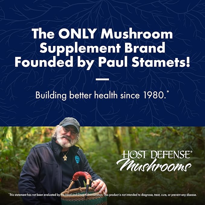Host Defense Mushrooms Lion's Mane Extract - Lion's Mane Liquid Supplement for Brain Health - Mushroom Support for Focus & Memory Function - Immune & Nervous System Support - 1 fl oz (30 Servings)*
