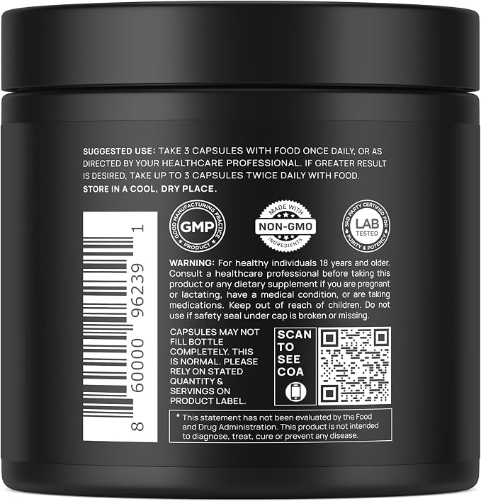 200x Strength Tongkat Ali for Men w. Fadogia Agrestis Extract - 10% Eurycomanone Longjack Highest Potency Fadogia Agrestis Tongkat Ali Supplement - Muscle Growth & Test Booster Pills for Men