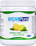 KALA HEALTH MSMPure Fast Dissolving Lemon Lime Flavored Fine MSM Powder Crystals – US-Made MSM for Joint Health, Skin Appearance, and Hair & Nail Support – 1 lb, Organic Sulfur