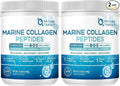 NATURE TARGET Marine Collagen Peptides Powder - Type I & III Collagen with Probiotics, Vitamin C & Hyaluronic Acid for Skin, Hair, Nails, Wild-Caught Fish & Grass-Fed Bovine, 35 Servings (Pack of 2)