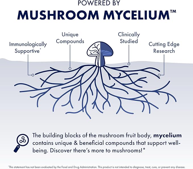 Host Defense MyCommunity Capsules - 17 Species Blend Mushroom Supplement for Immune Support - Herbal Aid with Lion's Mane, Reishi. Chaga, Cordyceps, Turkey Tail & More - 120 Capsules