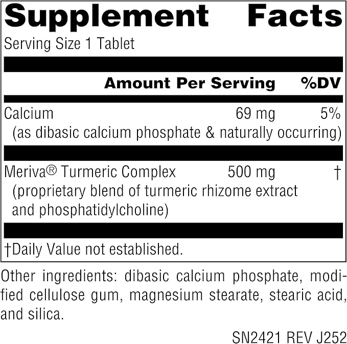 Source Naturals Turmeric with Meriva, Eases Discomfort from Everyday Activities* - 500mg - 120 Tablets