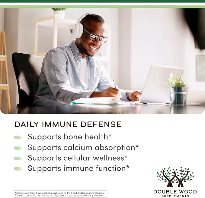 Vitamin D3 K2 5,000 IU Liquid Drops (5,000 IU of D3 and 200mcg of 99.9% All-Trans Patented K2 MK-7 (K2Vital)) Max Absorption Liquid Vitamin D Drops (30 Servings) by Double Wood