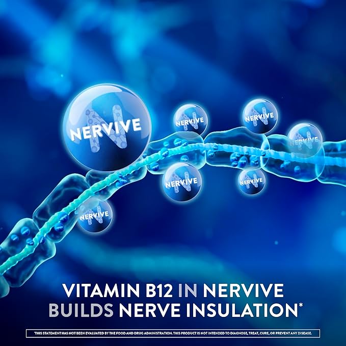Nervive Nerve Health, Alpha Lipoic Acid, Fortify Nerve Health, Healthy Nerve Function, Healthy Blood Circulation, Supplement, Tablet, 30 Tablets