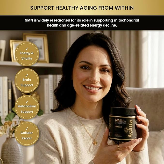 NMN Nicotinamide Mononucleotide Supplement 1000 mg Per Serving – High Strength NMN Capsules for Daily Wellness Routine – 30 Servings Per Container – Vegetarian Capsules with Clean Formula