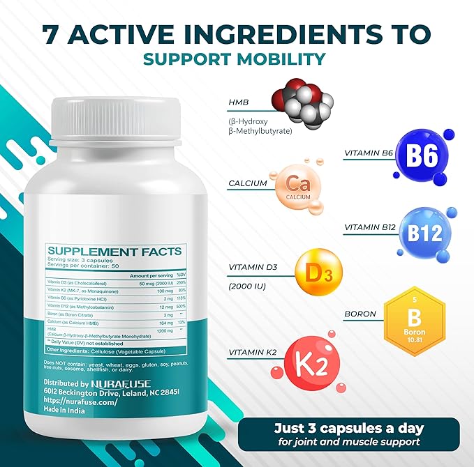 Liposomal HMB with Vitamin D3, K2 - Support Muscle Mass, Recovery