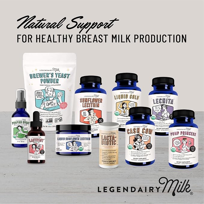 Legendairy Milk Lacta-Biotic Breastfeeding Probiotic | Lactation Supplements | Breast and Gut Health for Mom and Infant Immune Health for Baby | Daily Supplement for Healthy Lactation | 30 Count