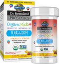 Garden of Life Dr. Formulated Probiotics Organic Kids+ - Digestive Health Support - Prebiotic Fiber & Vitamins C & D - Supports Immune Function - Shelf Stable - Strawberry Banana, 30 Yummy Chewables