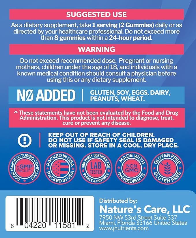 Biotin 10,000mcg Gummies for Hair Growth, Skin & Nails (100 Count) - 2x Maximum Strength Biotin Vitamins for Women & Men - Gluten-Free, Vegan, Non-GMO, Great Tasting Strawberry Flavor - 100 Gummies