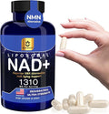 Liposomal NAD Nicotinamide Riboside Equivalent with Trans-Resveratrol 300mg, Premium Halal NAD Supplement for Energy Metabolism, DNA Repair and Longevity, Vegan, Non-GMO (60 Count)