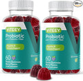 VITEEY Probiotic Gummies with Prebiotics – Gut Health Supplements for Digestive Health – 2 Billion CFUs – Vegan, Gluten-Free – 120 Count