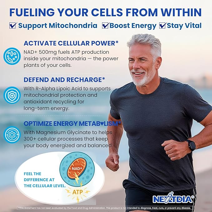 Liposomal Nad+ Supplement for Women, Men - Max Absorption Nad Gummies Plus Resveratrol, Fisetin, Quercetin, TMG, Caffeine, B12 for Aging Defense, Energy & DNA Repair, Skin, Brain, Antioxidant - 60Cts