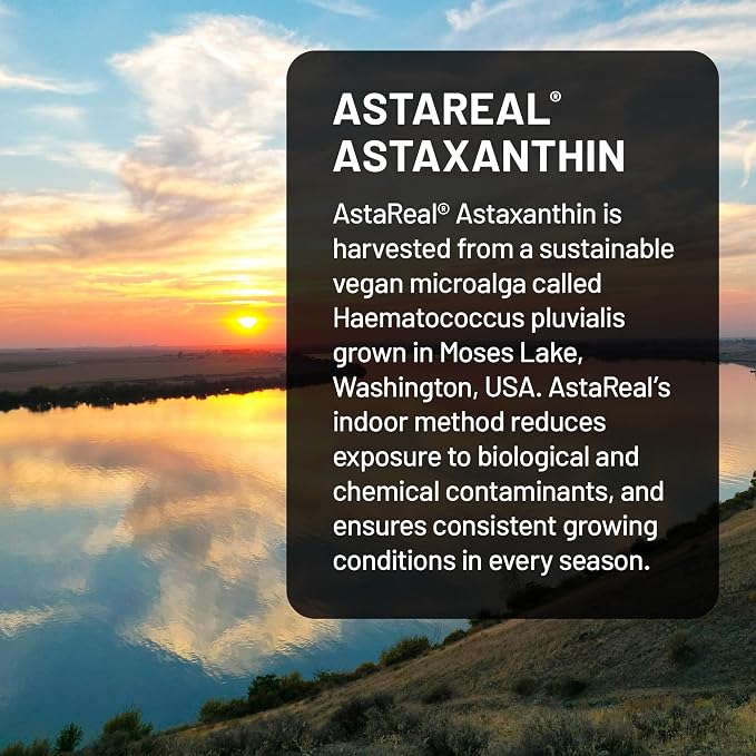 NatureWise Triple Strength Astaxanthin 12mg with AstaReal® - Vegan Antioxidant Supplement with Organic Coconut Oil - NSF Certified Gluten Free, Non-GMO - 60 Softgels[60 Day Supply]