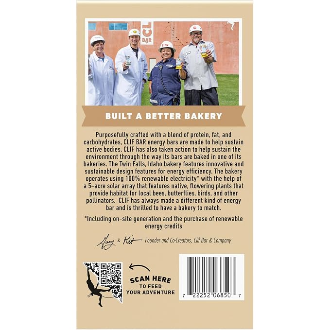 CLIF BAR - Energy Protein Bars - White Chocolate Macadamia Nut - Made with Organic Oats - Energy Bars - Non-GMO - (15 Pack)