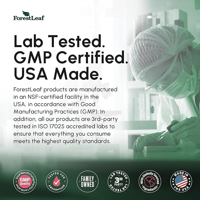 ForestLeaf Berberine Supplement - 1300mg per Serving - Ultra High Potency Berberine HCl with Ceylon Cinnamon, Bitter Melon & Gymnema - Weight Management Support - 180 Caps