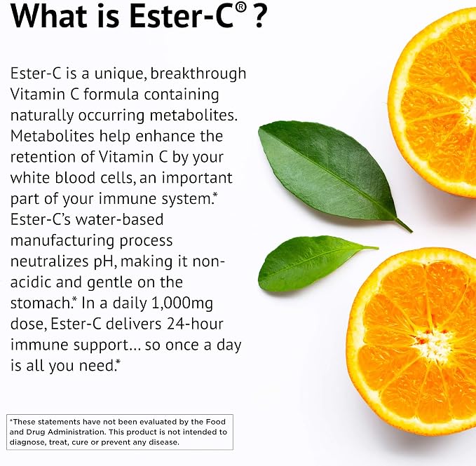 American Health Ester-C with Citrus Bioflavonoids, 1000 mg, 90 Tablets