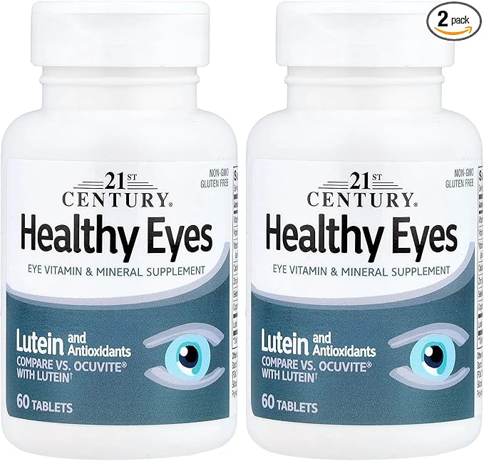 21st Century Healthy Eyes with Lutein Tablets White (27452) 60 Count (Pack of 2)