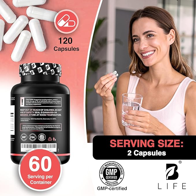 DIM Supplement 400 mg with Myo & D-Chiro Inositol, Dong Quai – Hormone Balance for Women – Fertility Supplements – Inositol Supplement - 120 Caps