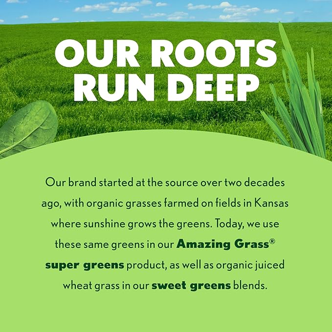 Amazing Grass Greens Superfood Powder: Greens Powder with Digestive Enzymes & Probiotics,Organic Spirulina,Chlorella,and Beet Root Powder,Berry,30 Servings (Packaging May Vary),(Pack of 2)