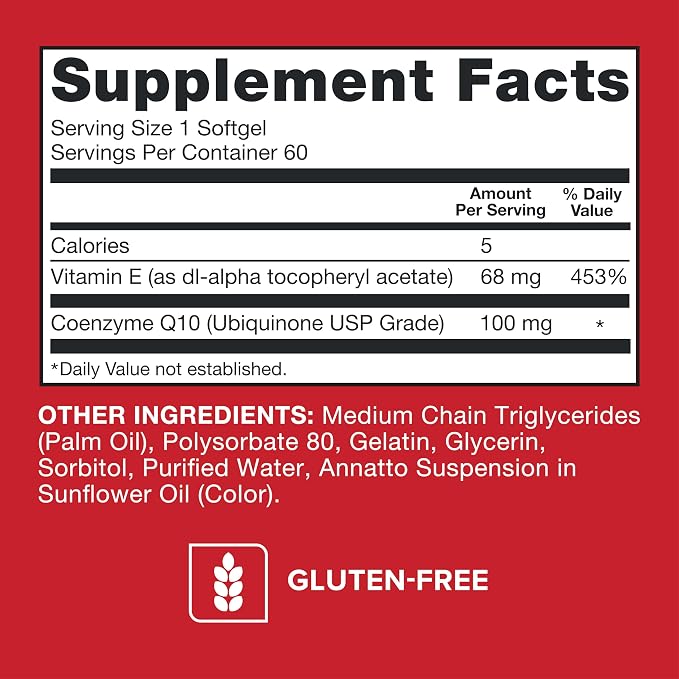 Qunol Ultra CoQ10 100mg 3X Better Absorption Patented Water and Fat Soluble Natural Supplement Form Coenzyme Q10 Antioxidant for Heart Health Packs Softgels, 120 Count