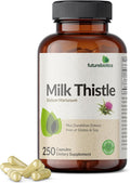 Futurebiotics Milk Thistle Silymarin Marianum & Dandelion Extract Liver Health Support, Antioxidant Support, Detox, 250 Capsules