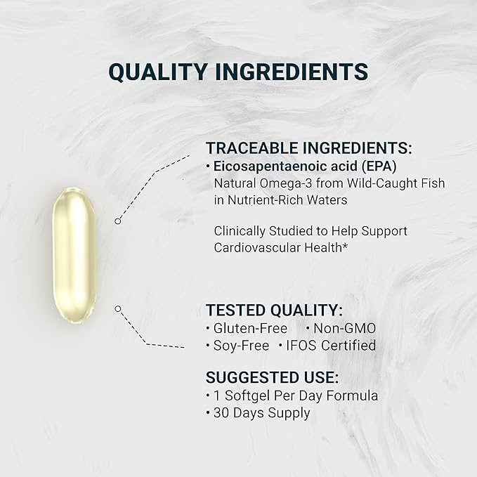 Naturalis Triple Strength UltraEPA™ EPA 1000mg | Pharmaceutical Grade High Purity 99% Omega-3 with 96.5% EPA Burpless Fish Oil | IFOS Certified, Sustainably Sourced, Non-GMO | Pack of 10