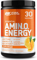 Optimum Nutrition Amino Energy - Pre Workout with Green Tea, BCAA, Amino Acids, Keto Friendly, Green Coffee Extract, Energy Powder - Orange, 9.5 Ounce, 30 Servings (Packaging May Vary)