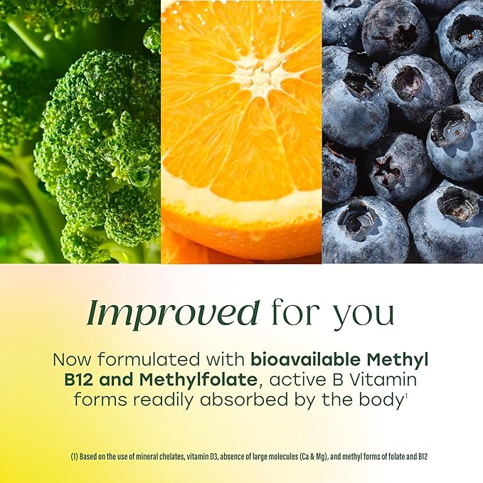 MegaFood Multivitamin for Men 40+ One Daily Mens Multivitamins - Methylated B12, Vitamin D3, B6, C & Zinc, Muscle & Bone Health, Energy Metabolism, Immune Support Supplement, Vegetarian, 90 Tablets