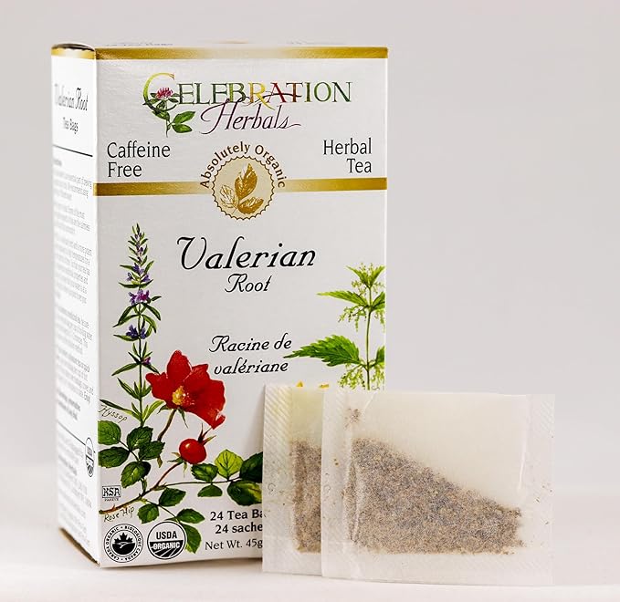 Celebration Herbals Tea Valerian Root Organic -- 24 Herbal Tea Bags