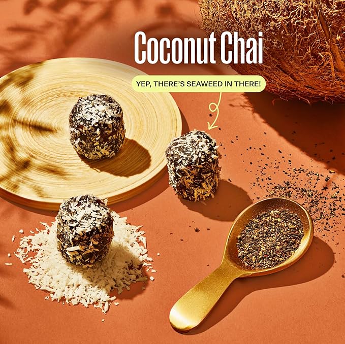 Rootless Seaweed Daily Bites – Cacao Crunch & Coconut Chai – 2 Week Supply for Hormone & Thyroid Health | 100% Daily Iodine, Whole Food Ingredients – 2 Pack
