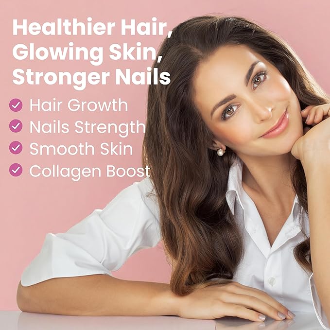 Sanar Naturals Collagen Pills with Biotin, Vitamin C - Supports Healthy Hair, Skin and Nails - Boost Hair Growth & Strong Nails - Collagen Biotin Supplement, 150 Capsules