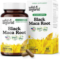 Wild & Organic Black Maca Root Capsules for Women & Men 500 mg - Maca Root Extract for Overall Support - 60 Vegan Capsules - Men & Women Supplement - 60 Days Supply - Non-GMO, No Fillers, Gluten-Free