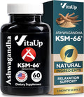 Ashwagandha KSM 66 with Black Pepper - USA Made KSM-66 Ashwagandha Supplements for Energy, Relaxation and Normal Cognitive Function - 60 Caps