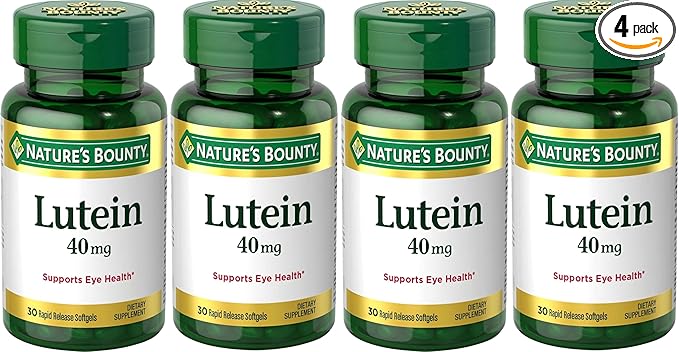 Nature's Bounty Lutein 40 Mg, 30-Count, Pack of 4