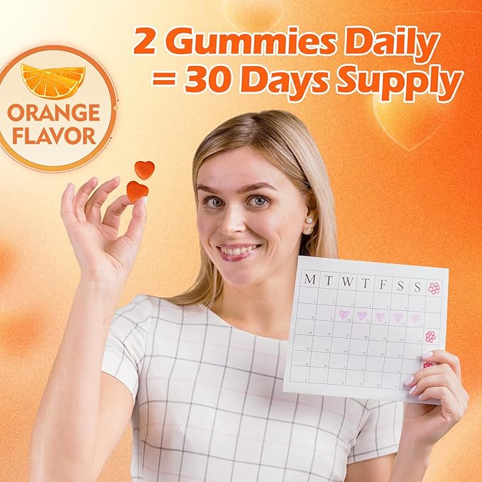 Lutein Gummies (60 Gums). Gummies for Eyes with Lutein (28.5 mg), Zeaxanthin and Vitamin A (30 Day Pack), Orange Flavor, Vegan, Non-GMO, Gluten-Free, Supports Eye Health