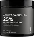 Toniiq Ashwagandha – 40:1 Concentrated Extract – 325 mg Withanolides per Serving – Wild Harvested in India – Highly Bioavailable with Black Pepper – Third-Party Tested – 120 Capsules
