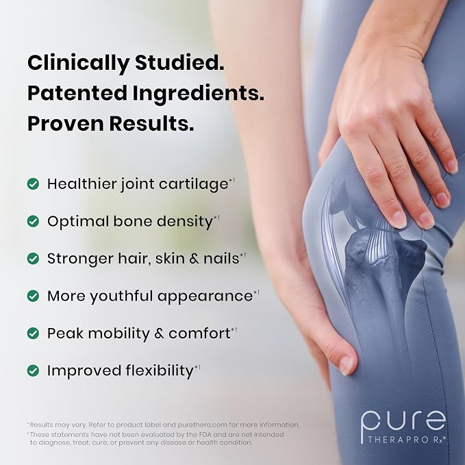 Pure Therapro Rx TriActive Collagen Plus, Collagen Powder for Hair, Skin, Nails, Bones & Joints, Hydrolyzed Collagen Powder w/Patented Peptides, Unflavored Multi Collagen Protein Powder (Orange)