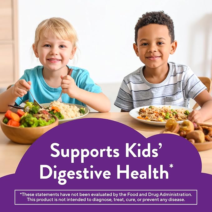L’il Critters Probiotic Daily Gummy Supplement for Kids, for Digestive Health Support, Grape, Cherry and Orange Flavors, 60 Gummies