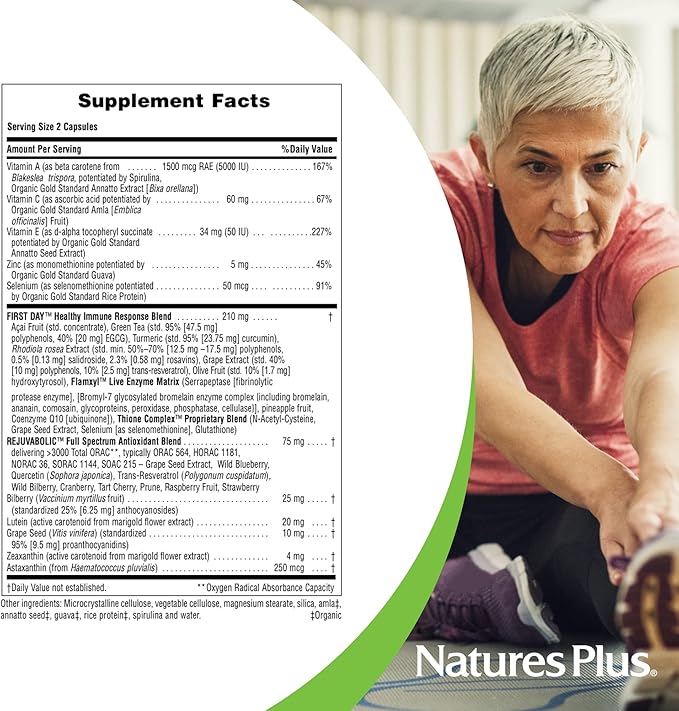 NaturesPlus AgeLoss Eye Support - 60 Capsules - with Lutein, Astaxanthin & Zeaxanthin - Vegetarian, Gluten Free - 30 Servings