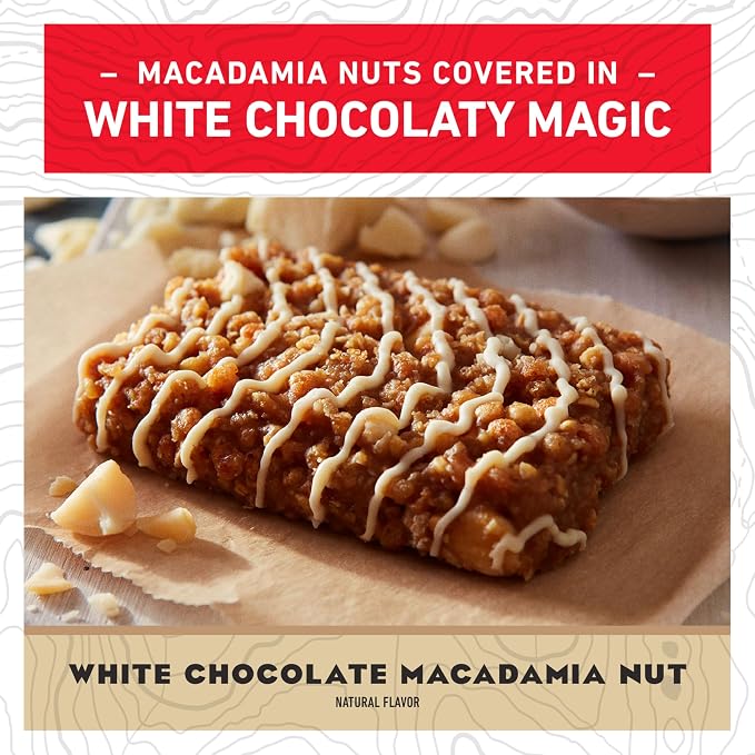 CLIF BAR - Energy Protein Bars - White Chocolate Macadamia Nut - Made with Organic Oats - Energy Bars - Non-GMO - (15 Pack)