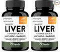 Sandhu's Liver Cleanse Detox & Repair Support Capsules with Milk Thistle & Dandelion Root | Herbal Supplement Pills for Liver Health | for Men & Women | Made in USA | Viral on Tiktok | 140 Count