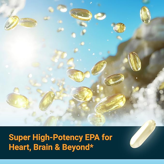 Naturalis Triple Strength UltraEPA™ EPA 1000mg | Pharmaceutical Grade High Purity 99% Omega-3 with 96.5% EPA Burpless Fish Oil | IFOS Certified, Sustainably Sourced, Non-GMO | Pack of 10
