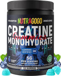 NSF Certified Creatine Gummy - Creatine Monohydrate Gummies for Men & Women-5g of Creatine Monohydrate per Serving - Sugar Free,Vegan, Blueberry Electrolyte Chews, 135 Count