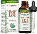 Vitamin D3 1000 IU, 25 MCG Drops - 150 Servings, Ultra Concentrated Formulation, Fast Absorption, Vegan, Organic MCT Oil Formula - Micro-Dosing Dropper for Bone & Immune Support